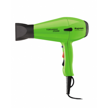 Профессиональный фен для укладки волос "Tornado 2500" Kapous зеленый