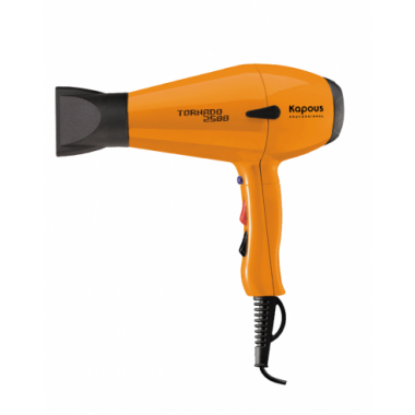 Профессиональный фен для укладки волос "Tornado 2500" Kapous оранжевый
